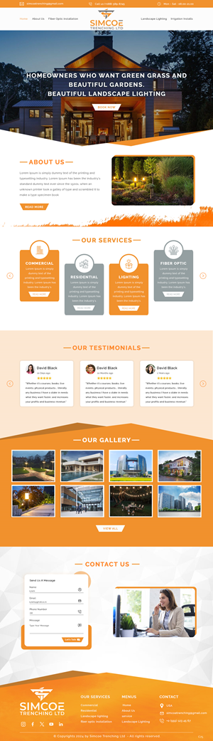 Web Design by pb for Simcoe Trenching LTD. | Design: #32102325