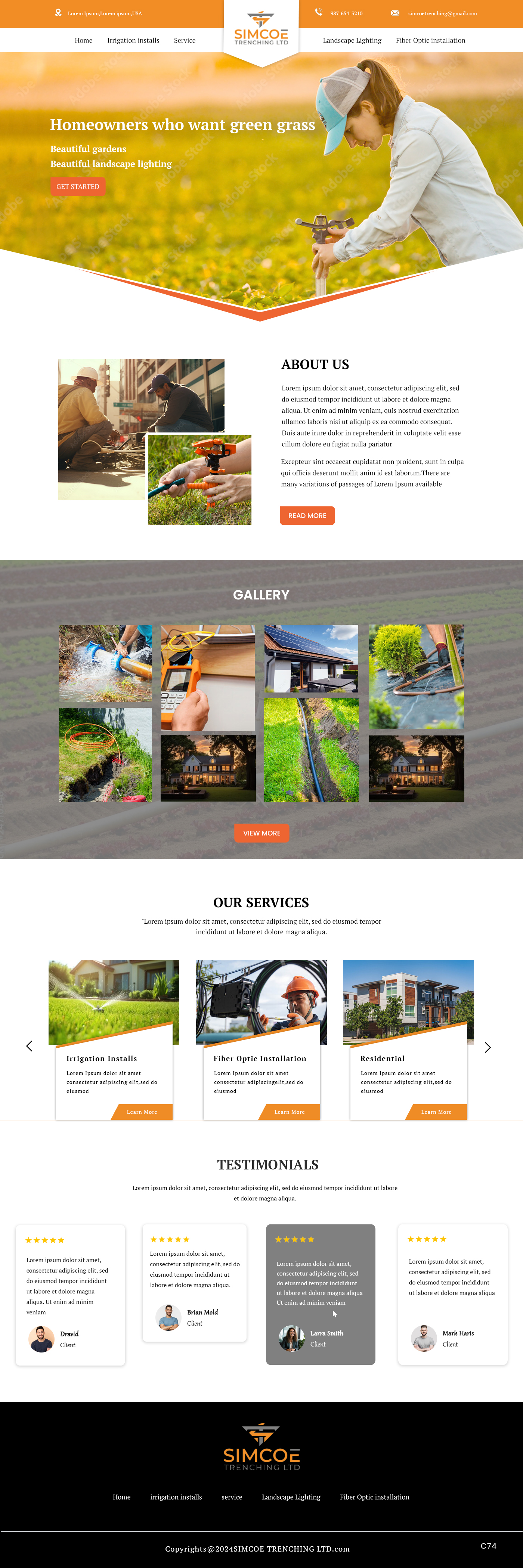 Web Design by pb for Simcoe Trenching LTD. | Design #32102326