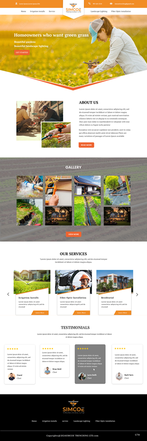 Web Design by pb for Simcoe Trenching LTD. | Design: #32102326