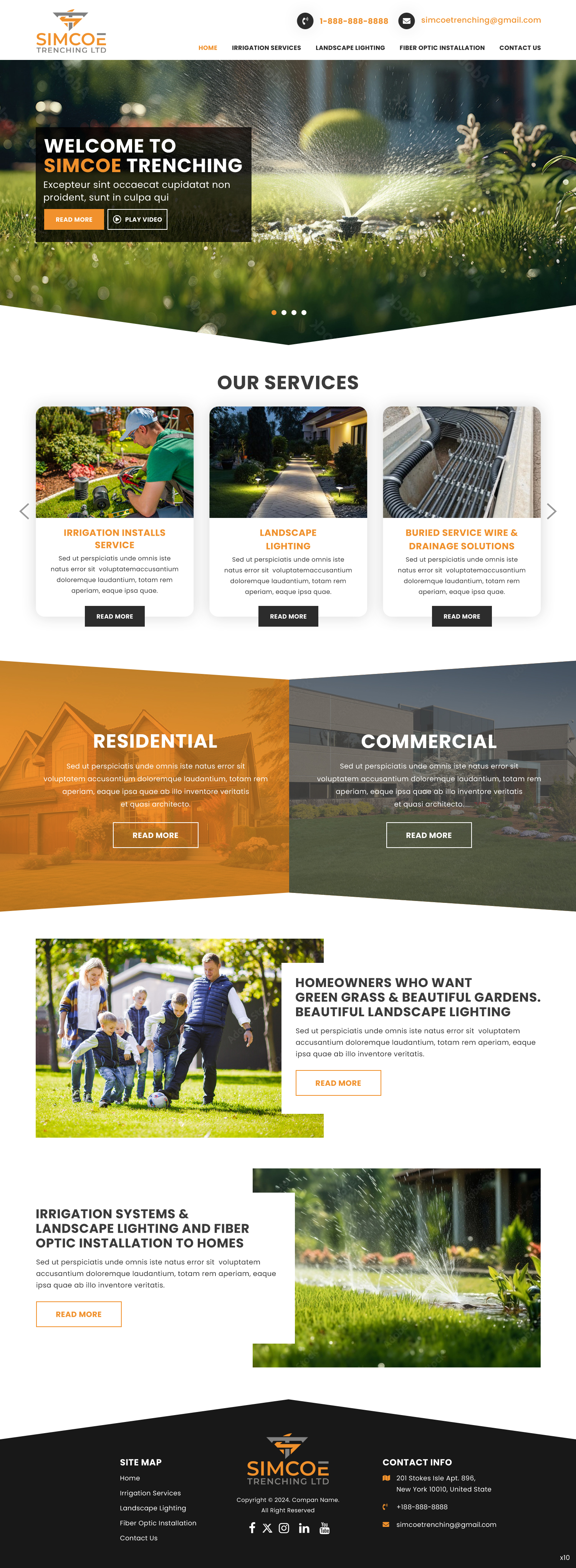 Diseño Web por pb para Simcoe Trenching LTD. | Diseño #32110210