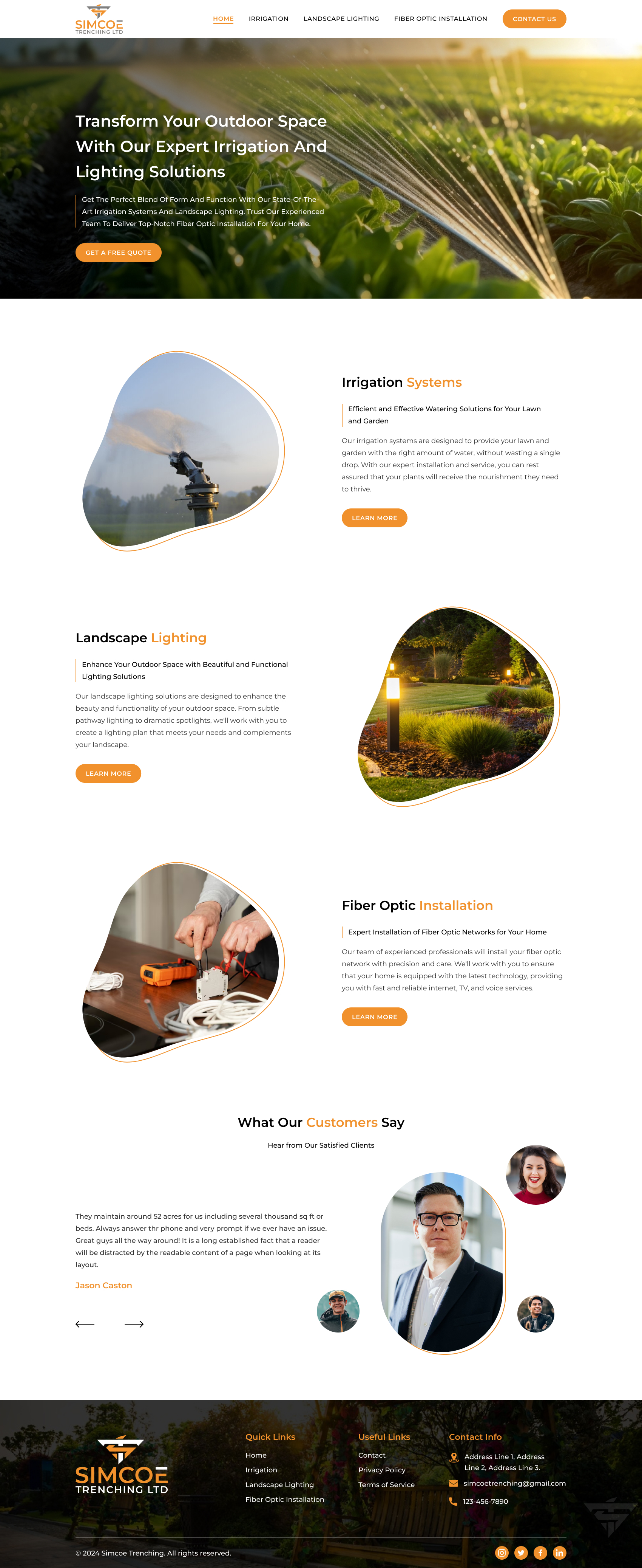 Web Design by Sbss for Simcoe Trenching LTD. | Design #32093124