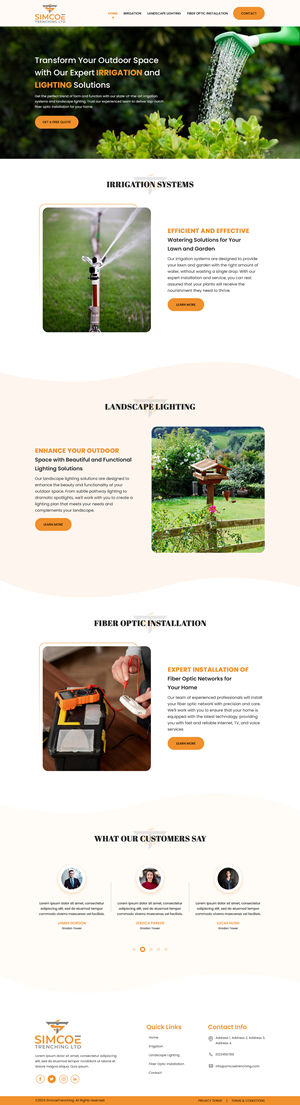 Web Design by Sbss for Simcoe Trenching LTD. | Design: #32093435