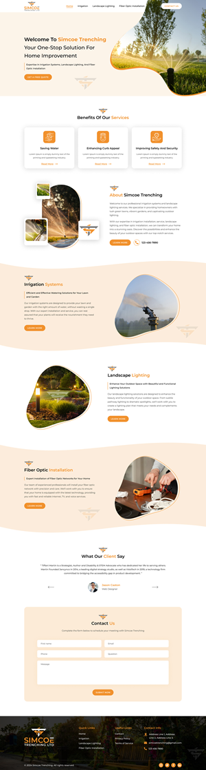 Web Design by Sbss for Simcoe Trenching LTD. | Design: #32093436