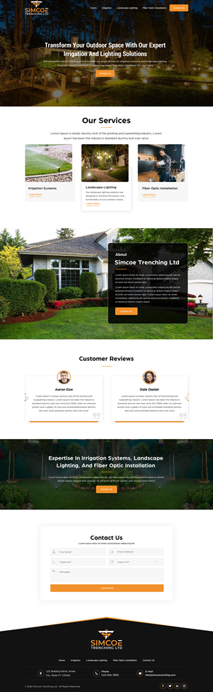 Web Design by Sbss for Simcoe Trenching LTD. | Design: #32093437