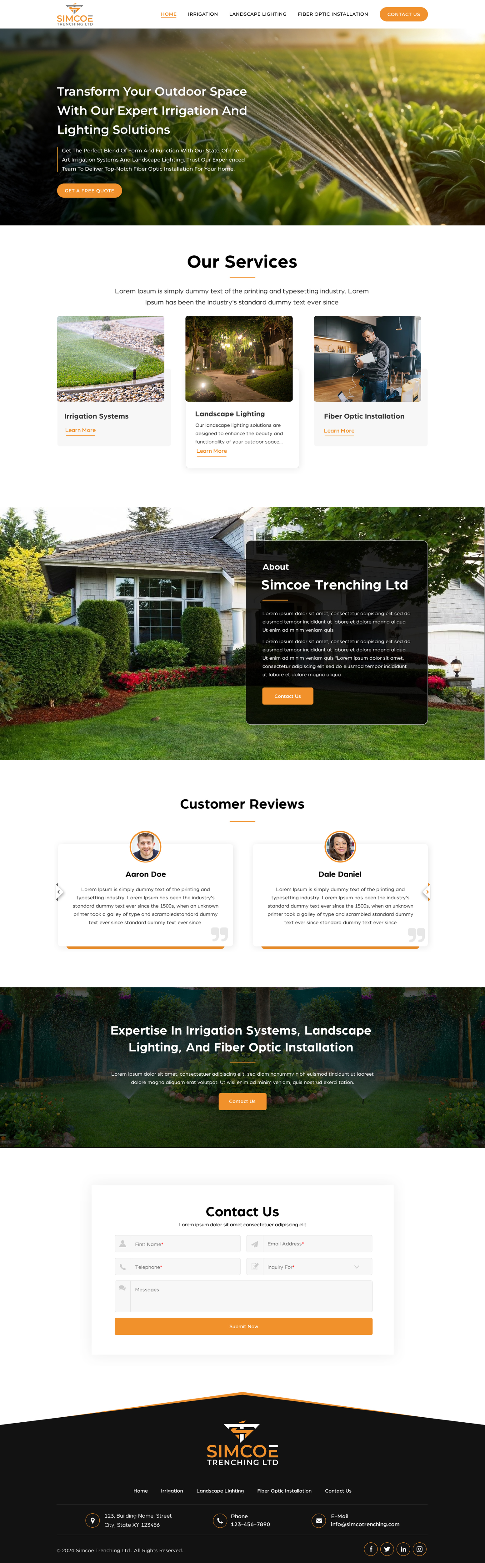 Web Design by Sbss for Simcoe Trenching LTD. | Design #32093439