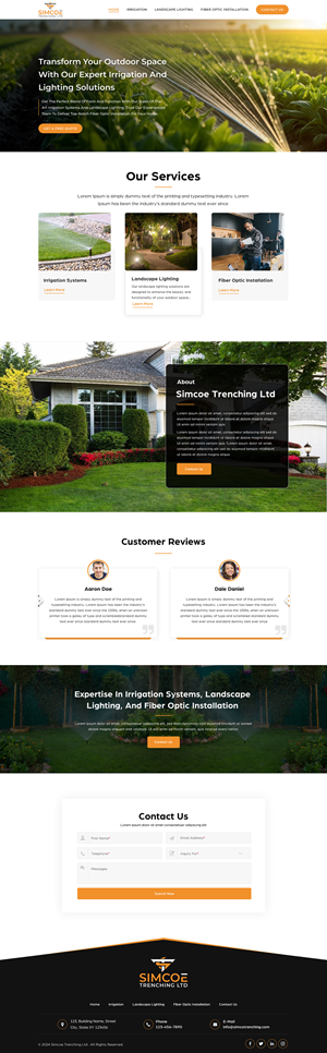 Web Design by Sbss for Simcoe Trenching LTD. | Design: #32093439