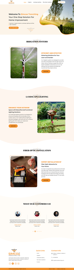 Web Design by Sbss for Simcoe Trenching LTD. | Design: #32094529