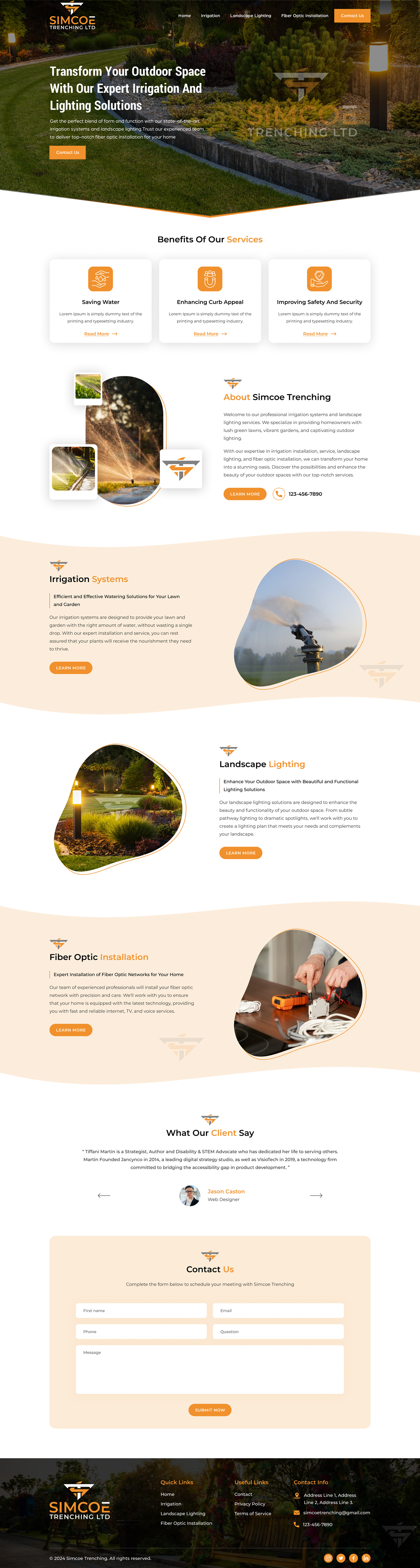 Web Design by Sbss for Simcoe Trenching LTD. | Design #32094530