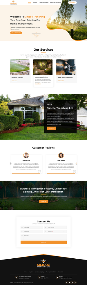 Web Design by Sbss for Simcoe Trenching LTD. | Design: #32094531