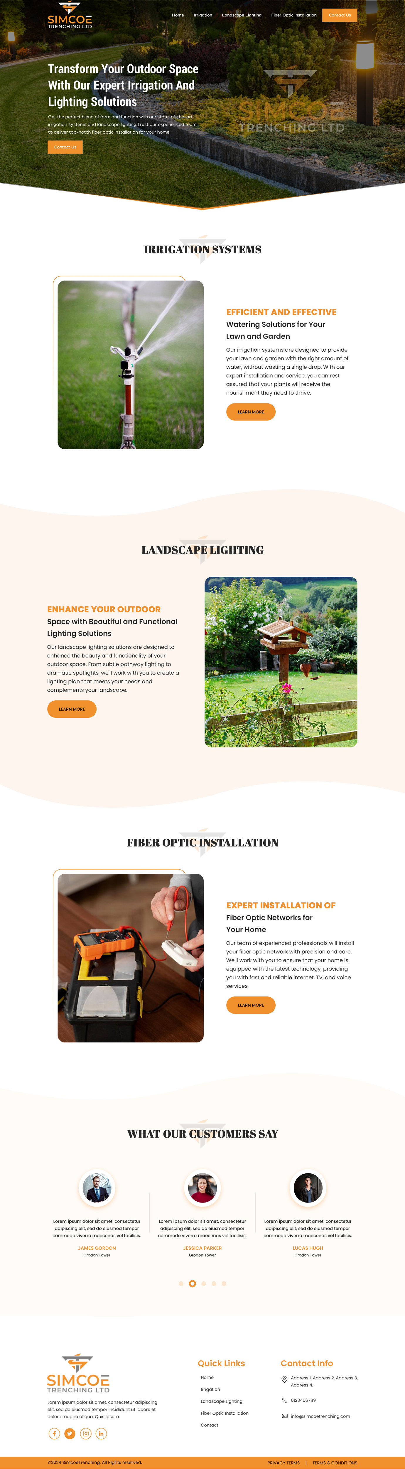 Web Design by Sbss for Simcoe Trenching LTD. | Design #32094532