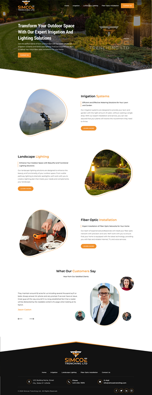 Web Design by Sbss for Simcoe Trenching LTD. | Design: #32094534