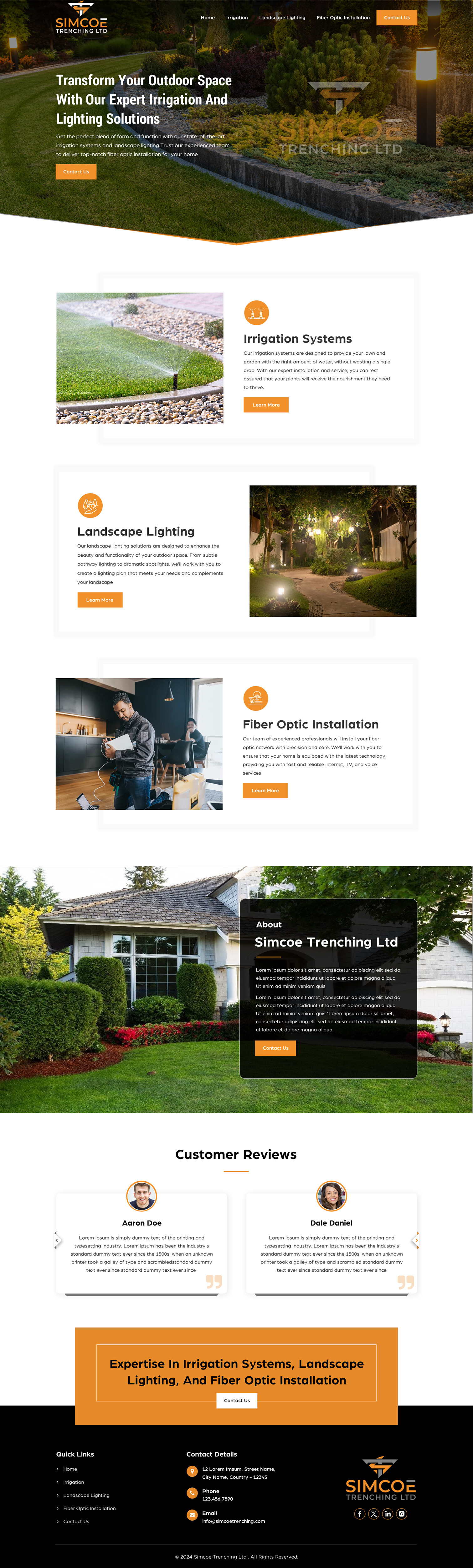 Web Design by Sbss for Simcoe Trenching LTD. | Design #32094535