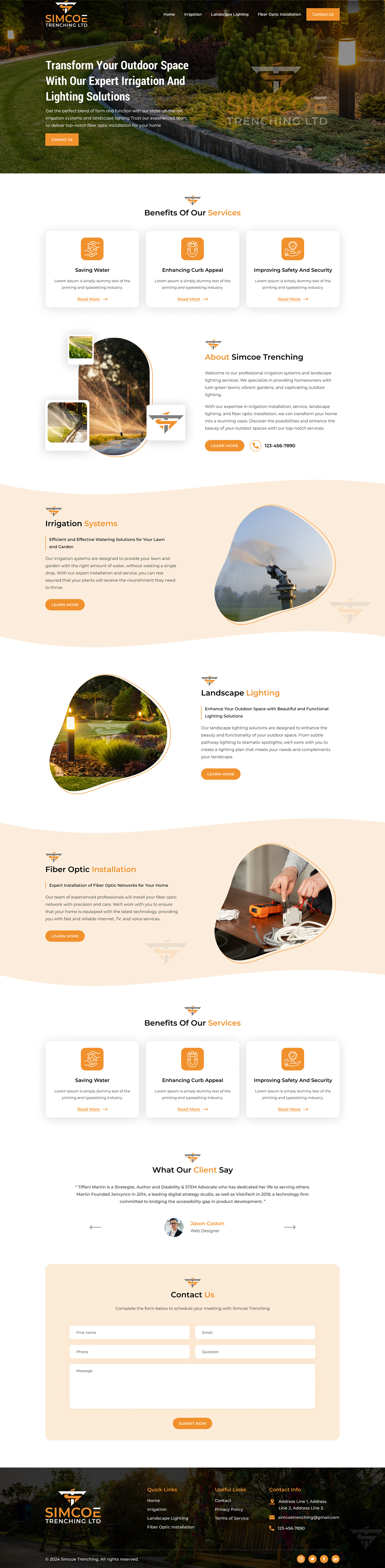 Web Design by Sbss for Simcoe Trenching LTD. | Design #32094536