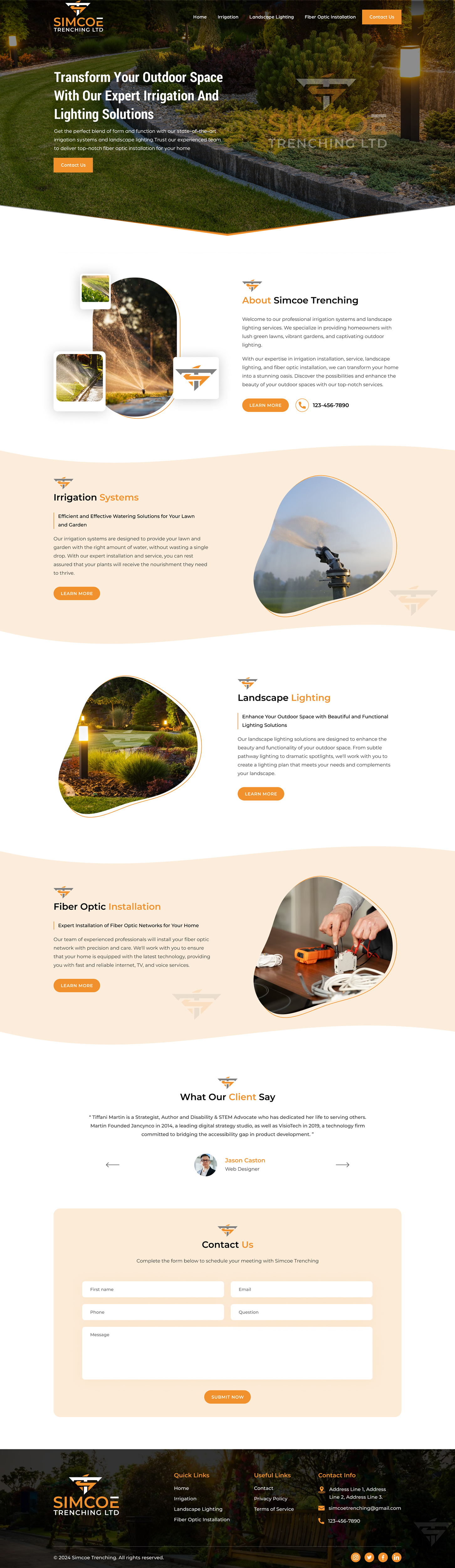 Web Design by Sbss for Simcoe Trenching LTD. | Design #32094538