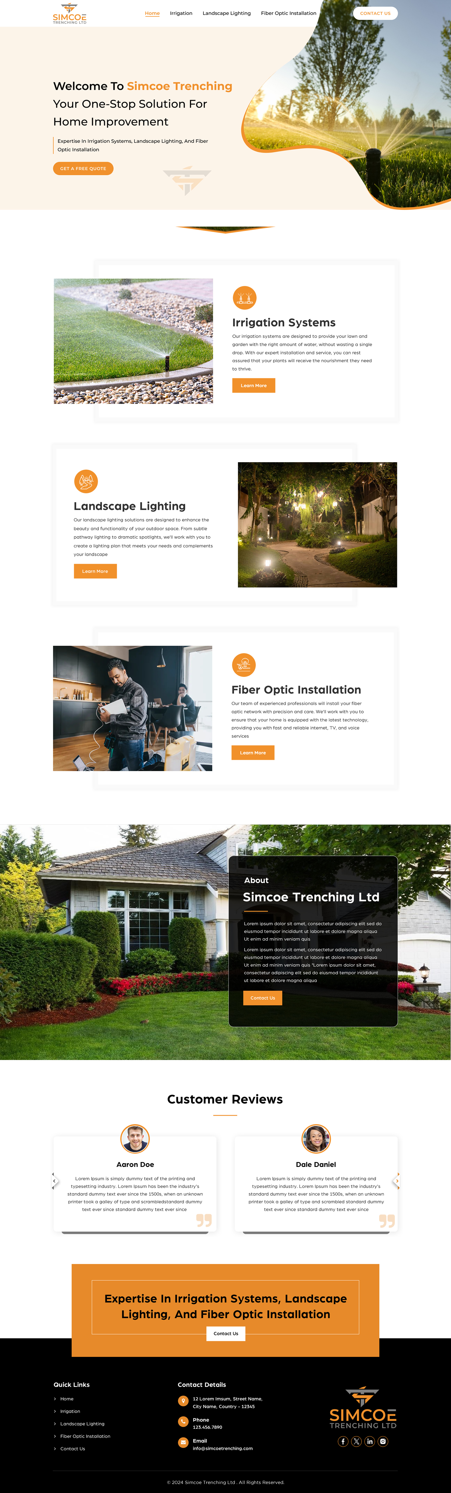 Web Design by Sbss for Simcoe Trenching LTD. | Design #32094541