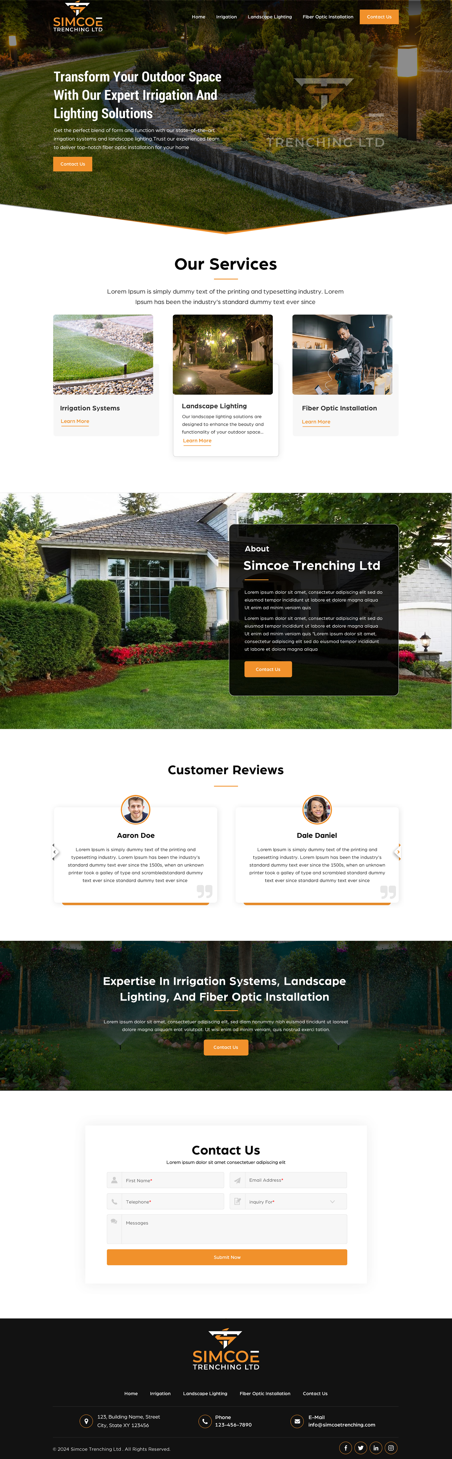 Web Design by Sbss for Simcoe Trenching LTD. | Design #32094542