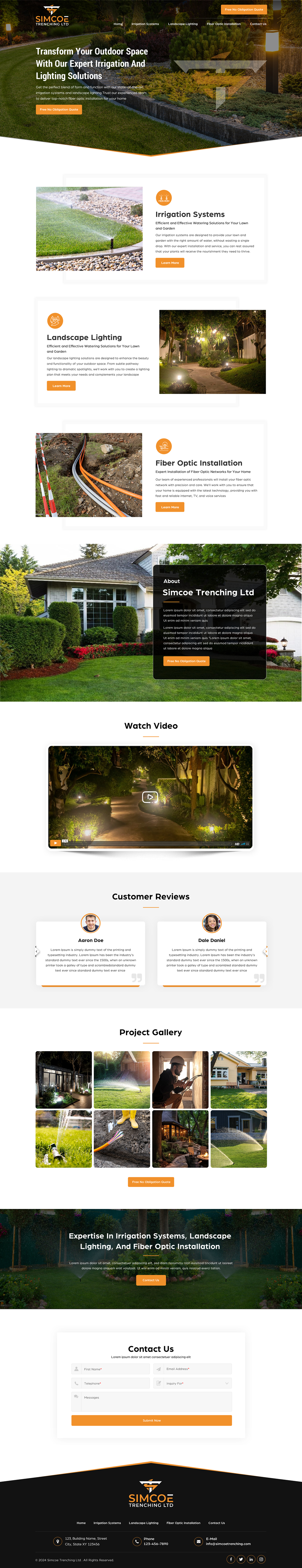 Web Design by Sbss for Simcoe Trenching LTD. | Design #32106642