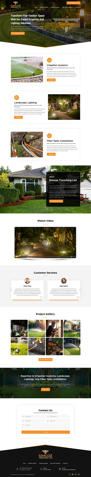 Web Design by Sbss for Simcoe Trenching LTD. | Design: #32106642