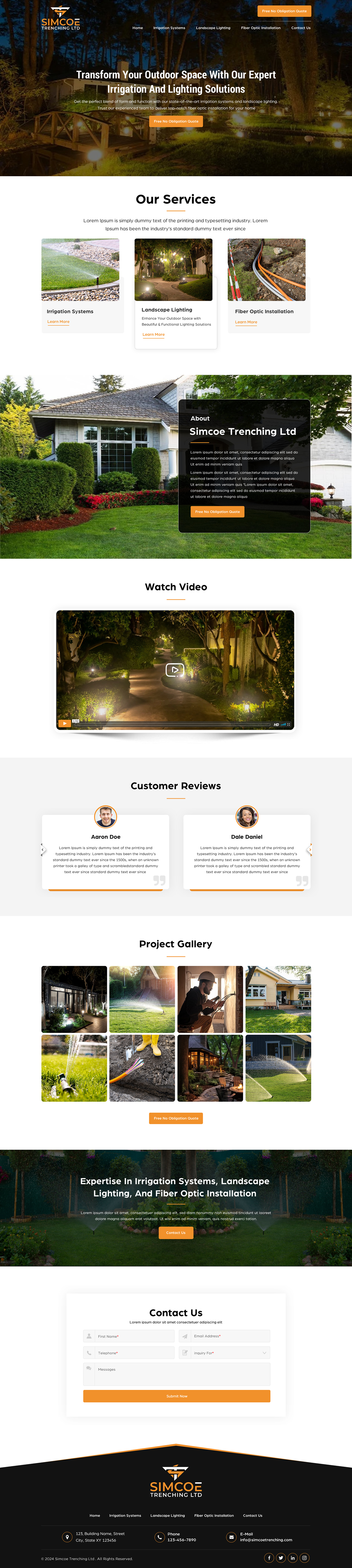 Web Design by Sbss for Simcoe Trenching LTD. | Design #32106643