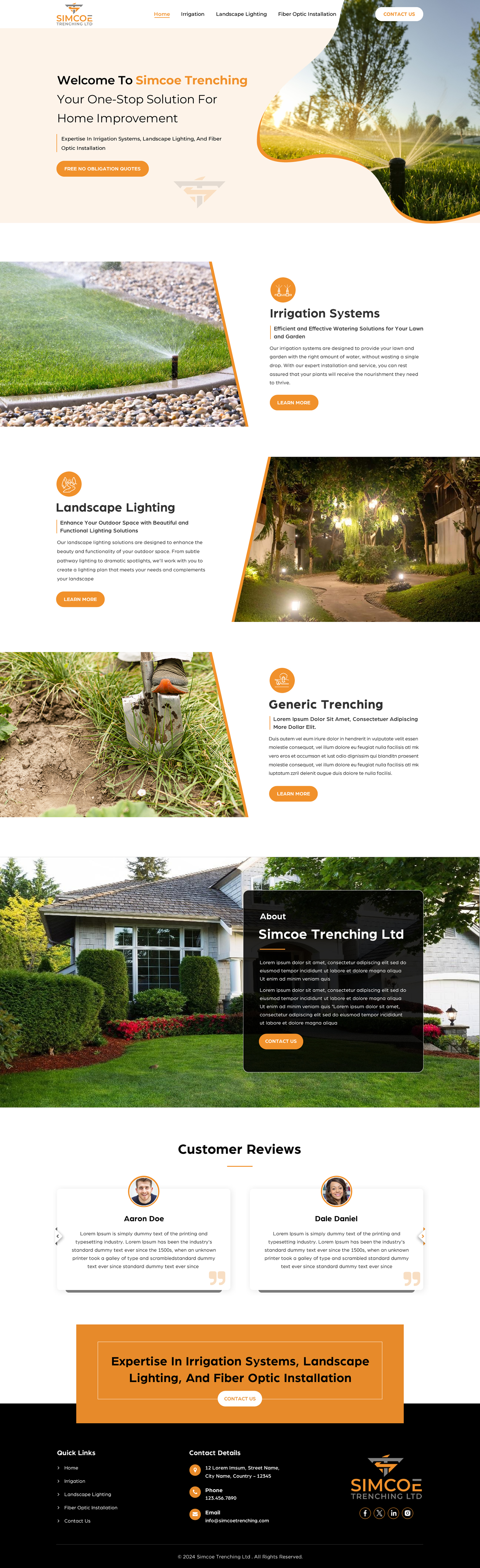 Diseño Web por Sbss para Simcoe Trenching LTD. | Diseño #32108319