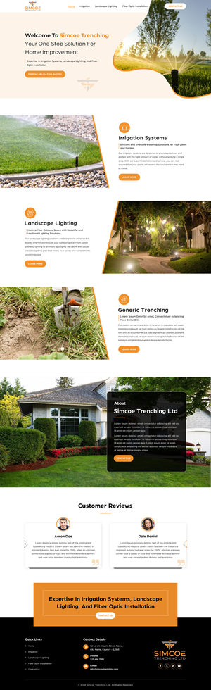 Web Design by Sbss for Simcoe Trenching LTD. | Design: #32108319