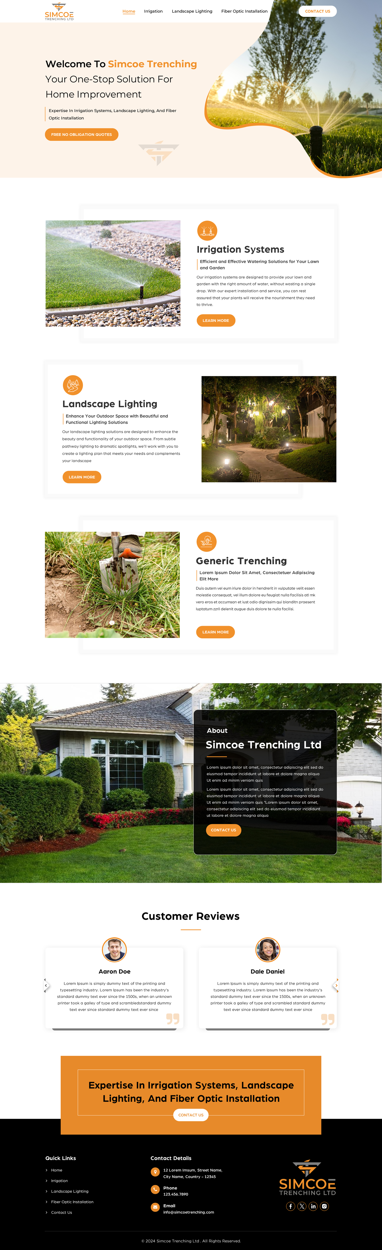 Web Design by Sbss for Simcoe Trenching LTD. | Design #32108320