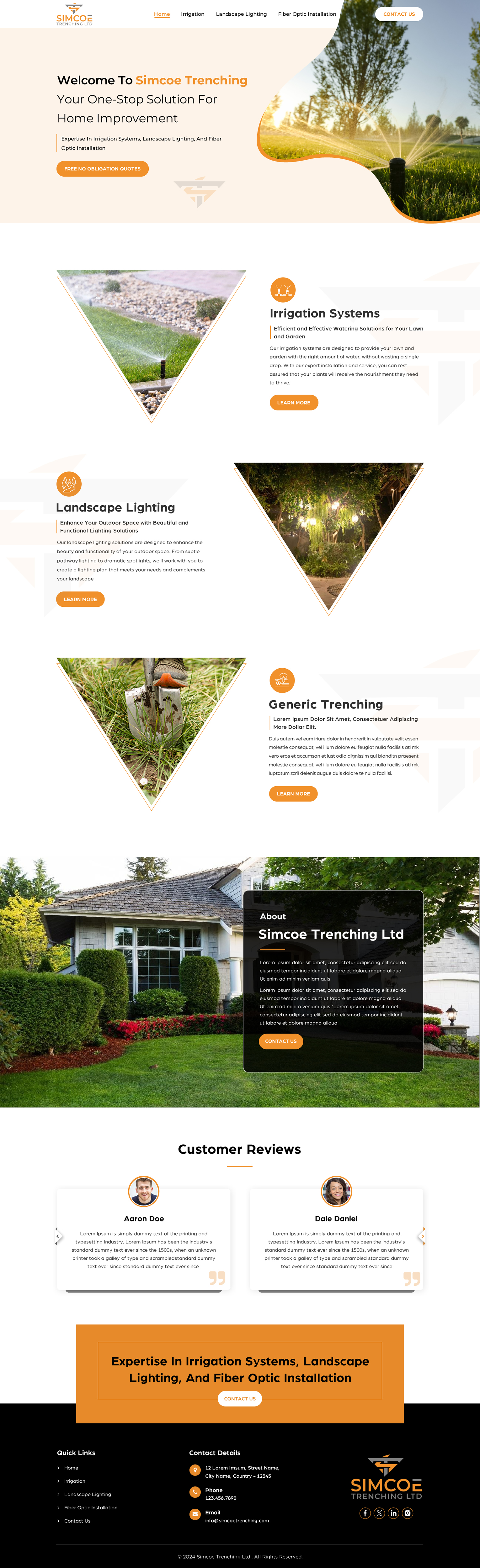 Web Design by Sbss for Simcoe Trenching LTD. | Design #32108321