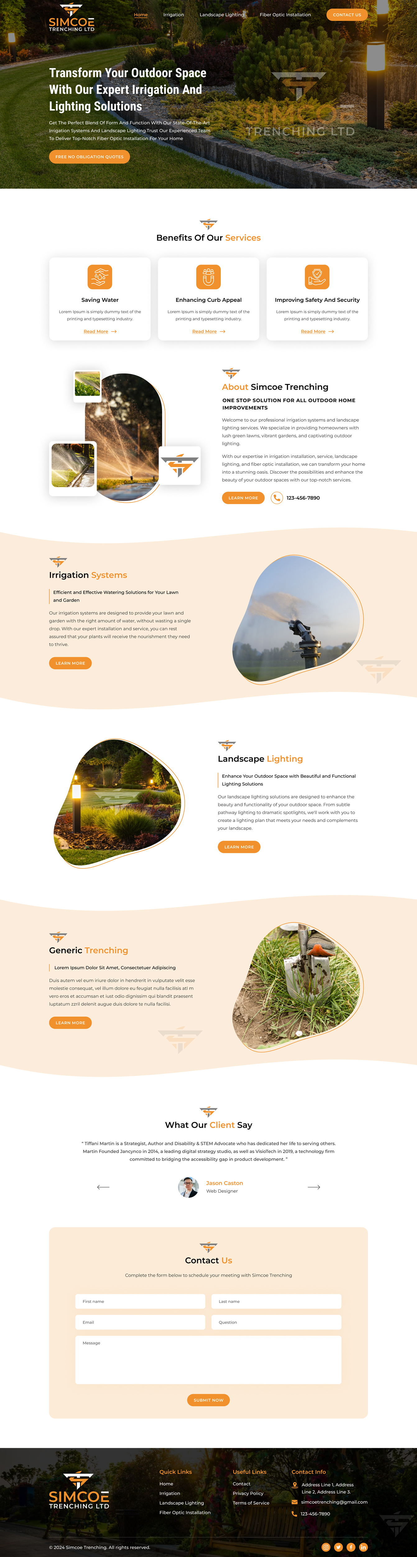 Web Design by Sbss for Simcoe Trenching LTD. | Design #32108322