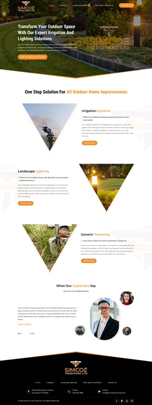 Web Design by Sbss for Simcoe Trenching LTD. | Design: #32108323