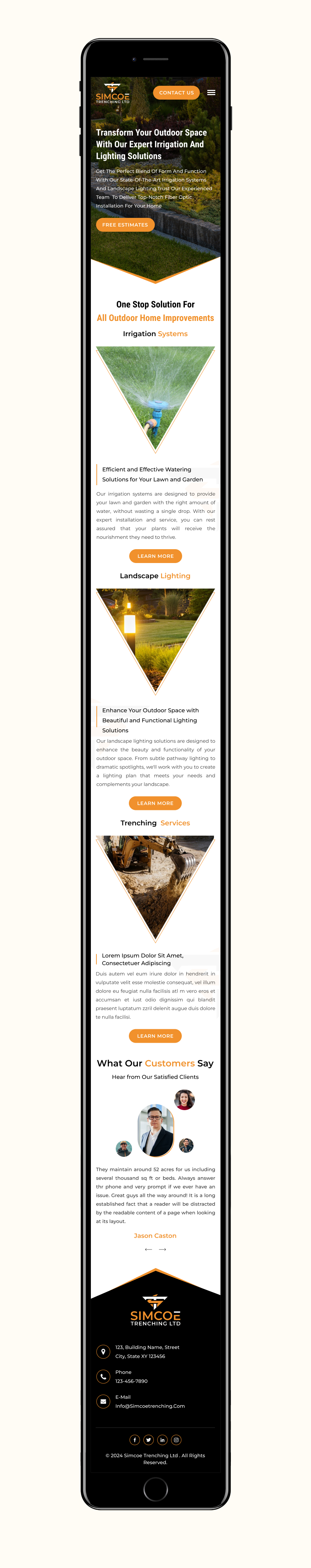 Web Design by Sbss for Simcoe Trenching LTD. | Design #32141195