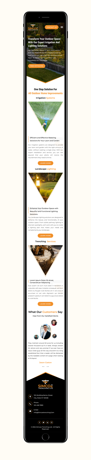 Web Design by Sbss for Simcoe Trenching LTD. | Design: #32141195