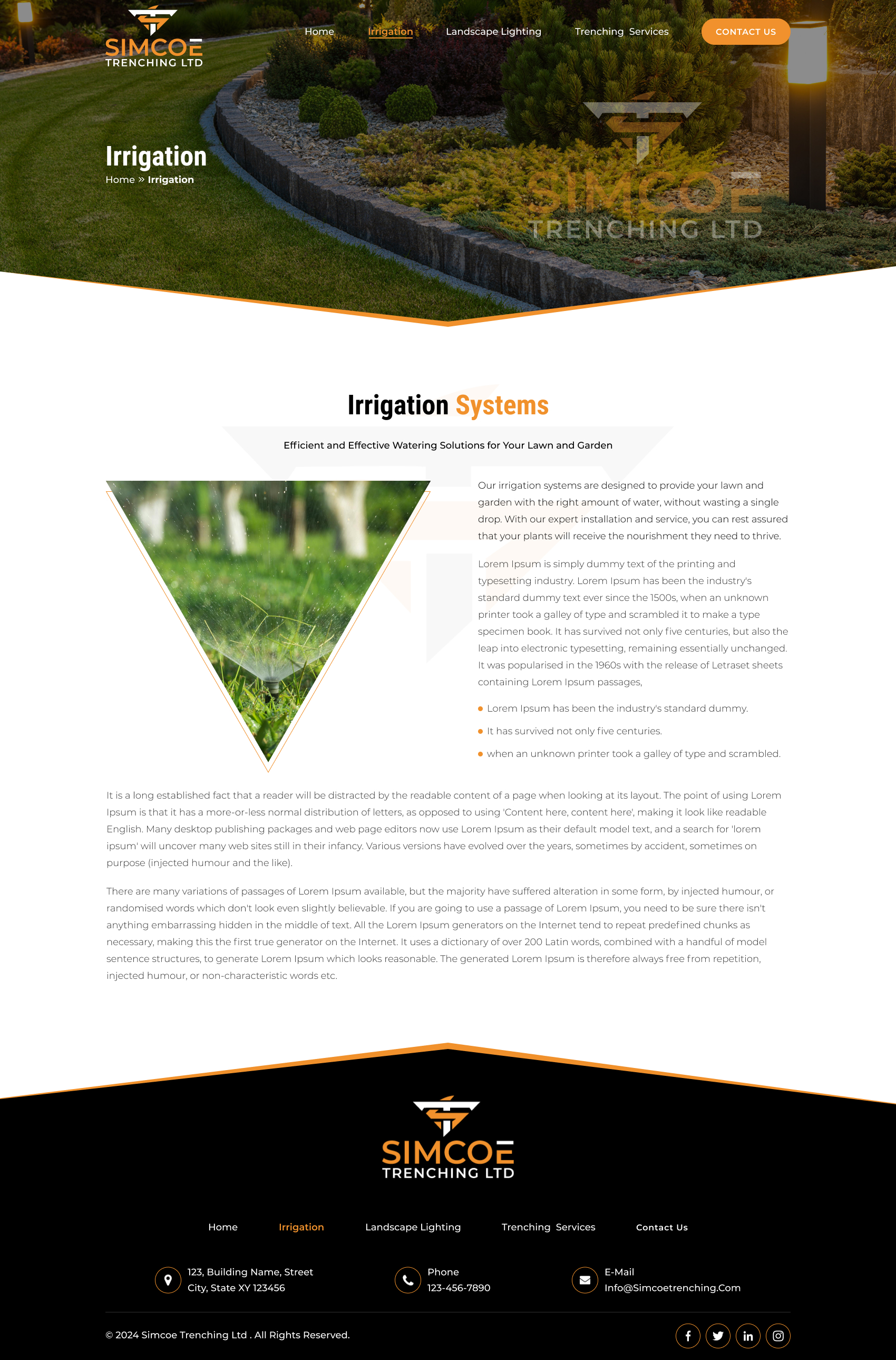 Web Design by Sbss for Simcoe Trenching LTD. | Design #32147529