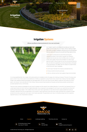 Web Design by Sbss for Simcoe Trenching LTD. | Design: #32147529
