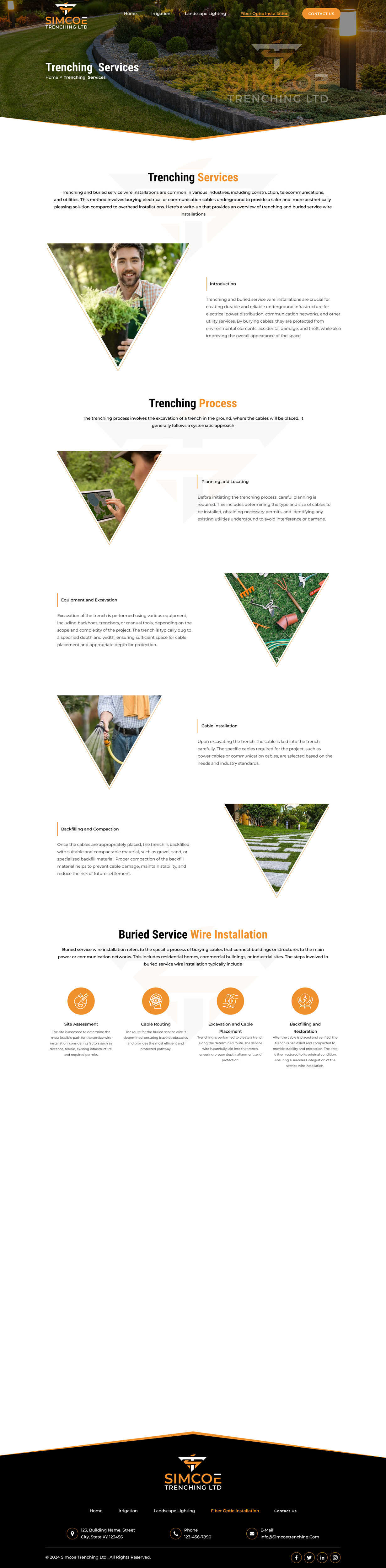 Web Design by Sbss for Simcoe Trenching LTD. | Design #32159731