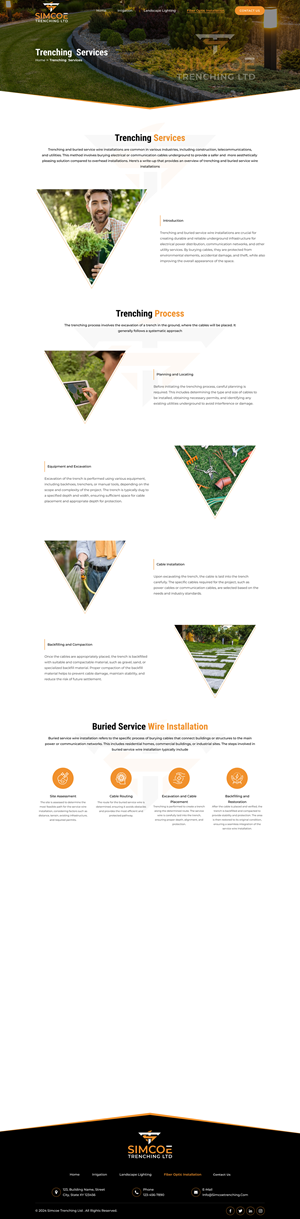 Web Design by Sbss for Simcoe Trenching LTD. | Design: #32159731
