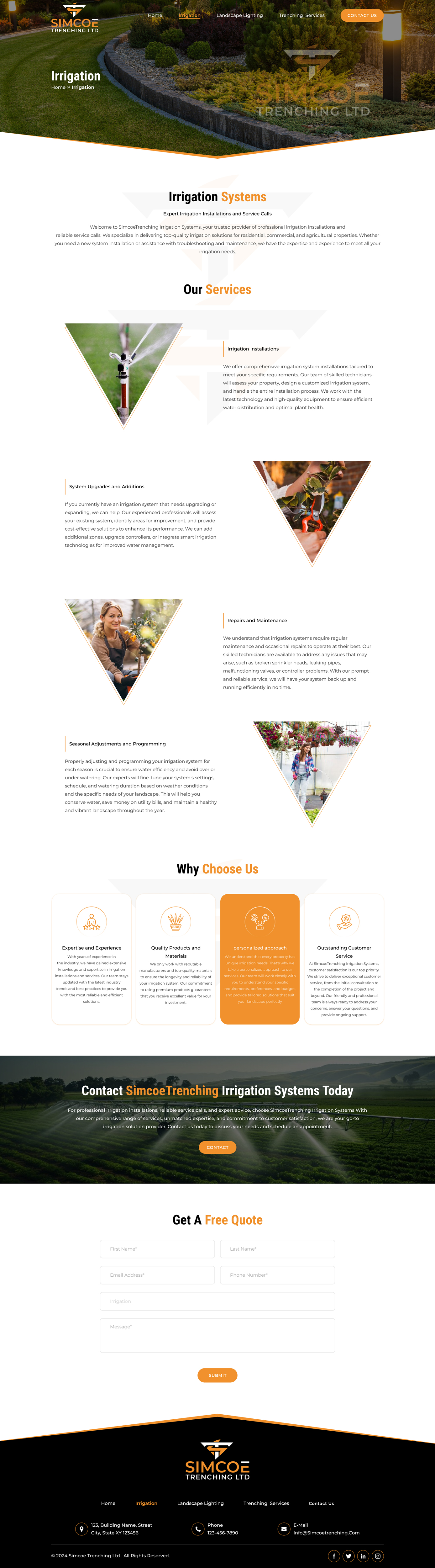 Web Design by Sbss for Simcoe Trenching LTD. | Design #32159732