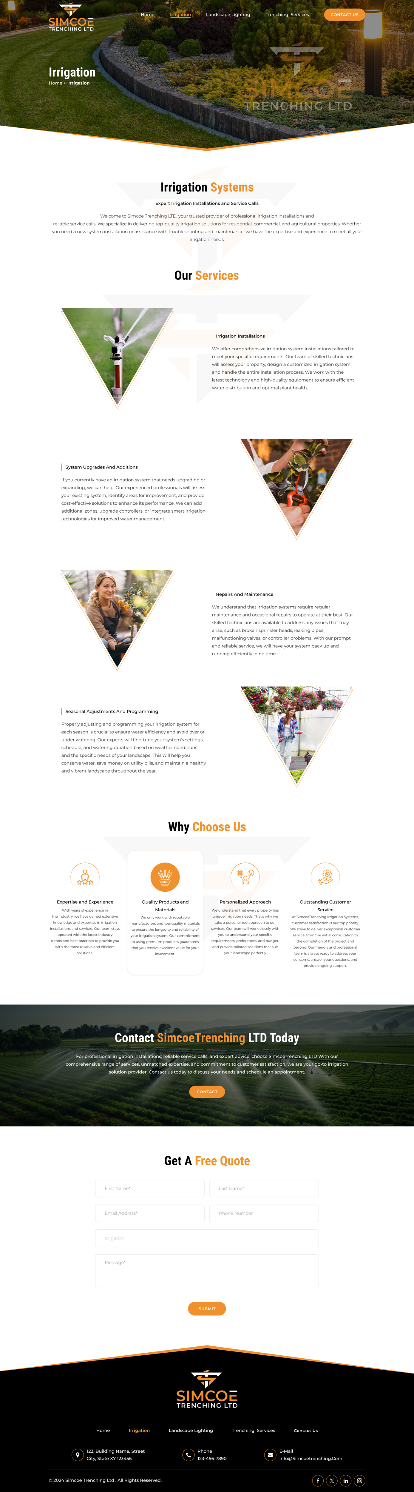 Web Design by Sbss for Simcoe Trenching LTD. | Design #32165648