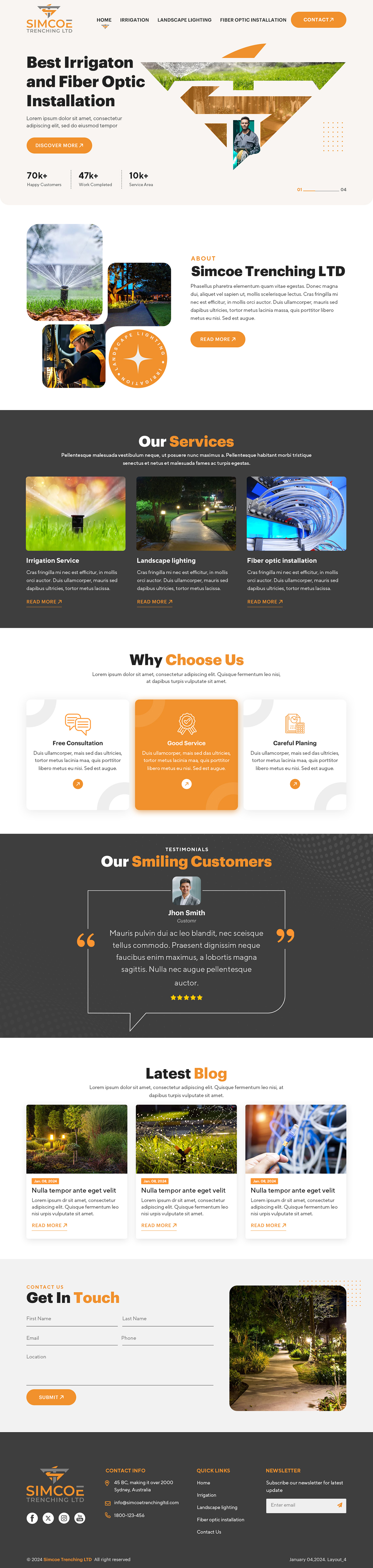 Diseño Web por sai.designer87 para Simcoe Trenching LTD. | Diseño #32100651