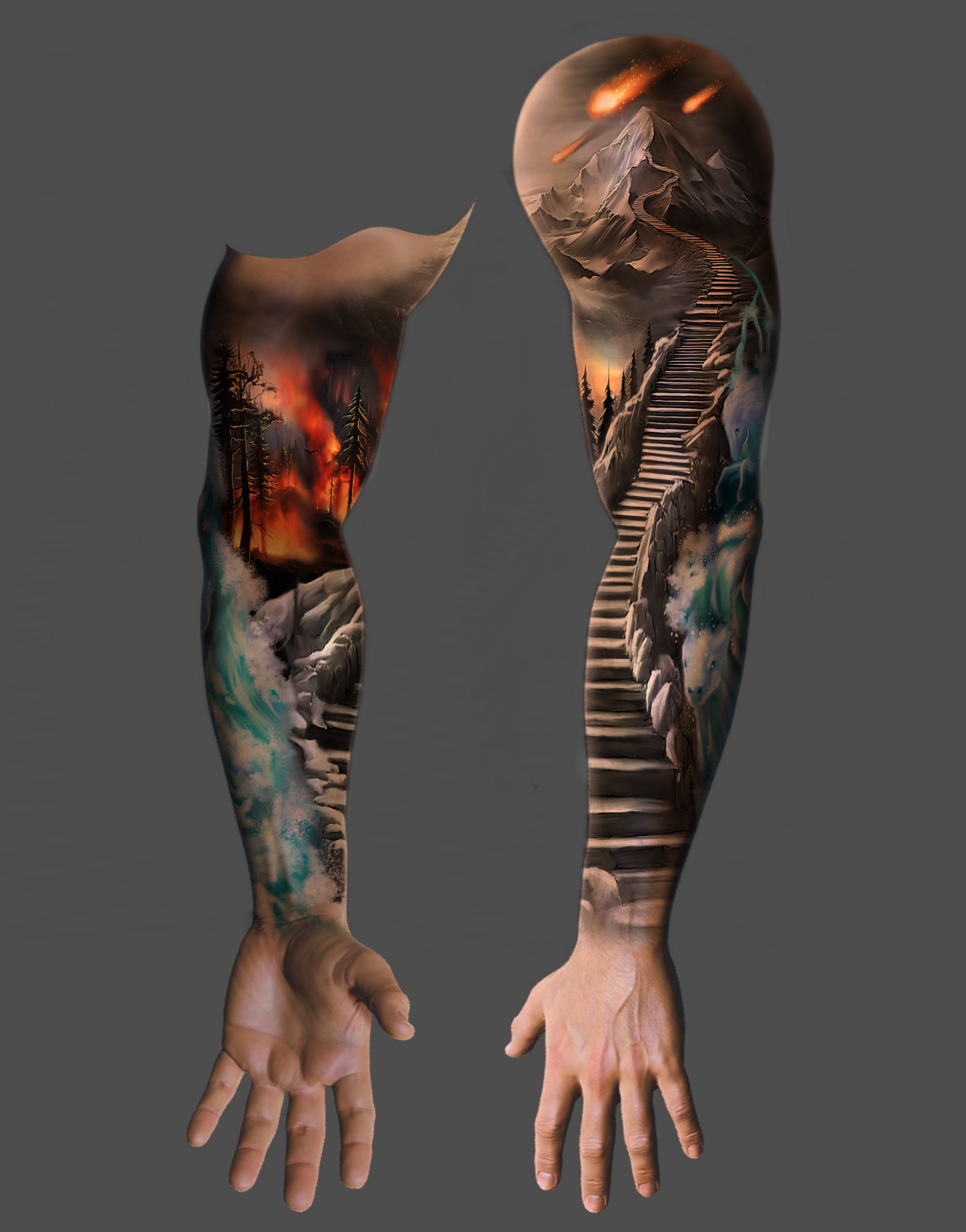 Tattoo Design by rafaelcame 2 for this project | Design #32107399