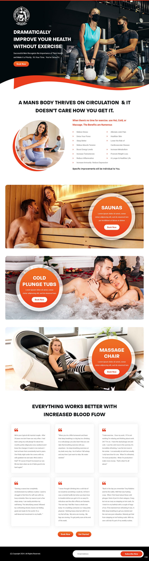 Web Design by pb for Rosie Lee Hart Fitness for Men | Design: #32102308