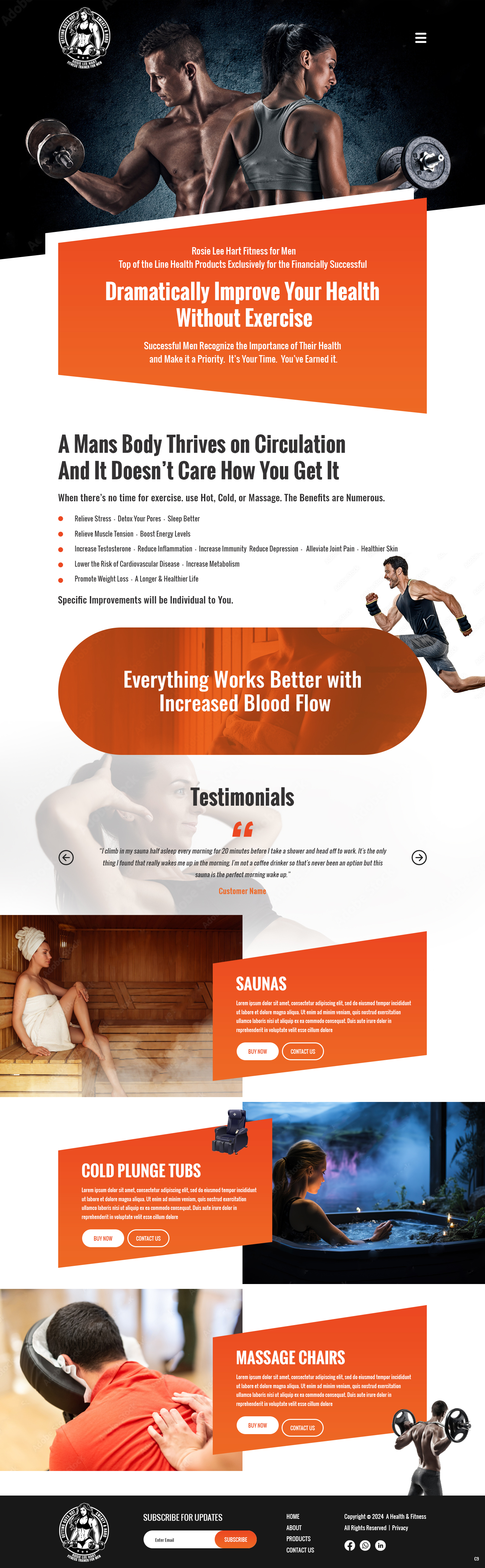 Diseño Web por pb para Rosie Lee Hart Fitness for Men | Diseño #32102311