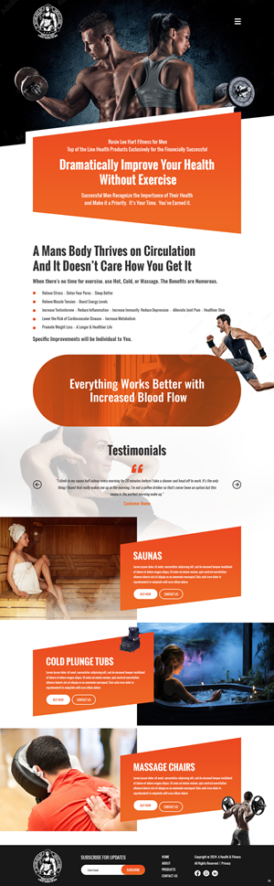 Web Design by pb for Rosie Lee Hart Fitness for Men | Design: #32102311