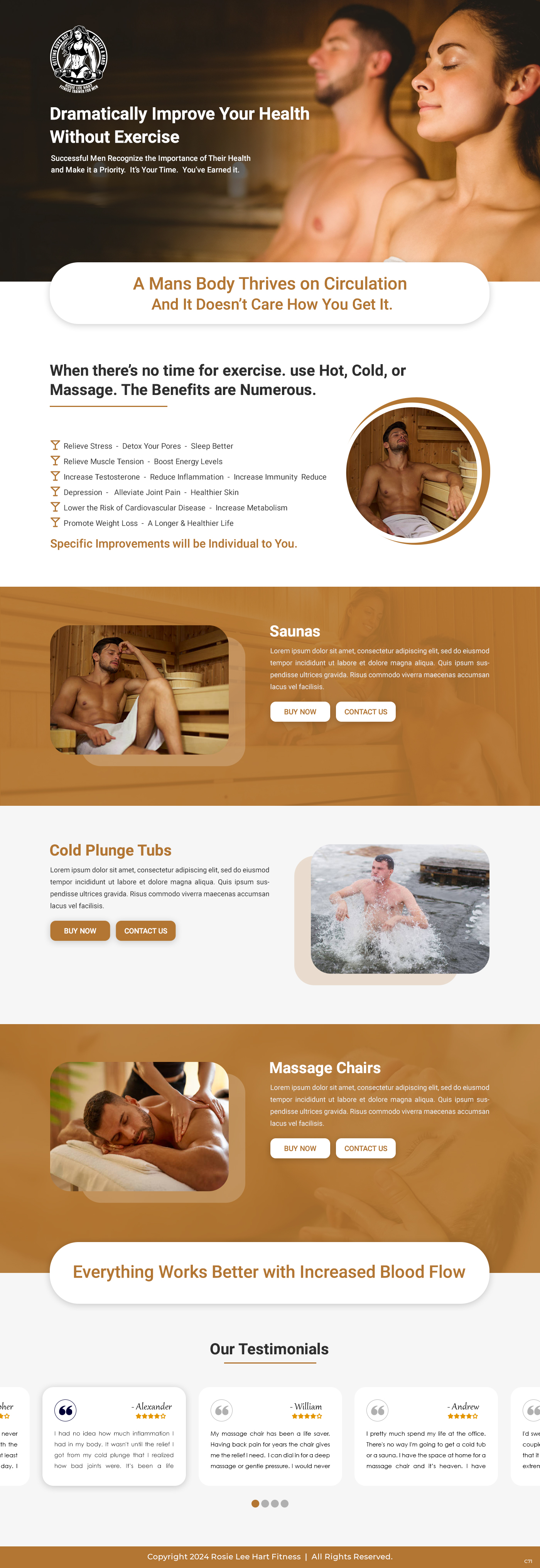 Diseño Web por pb para Rosie Lee Hart Fitness for Men | Diseño #32102313