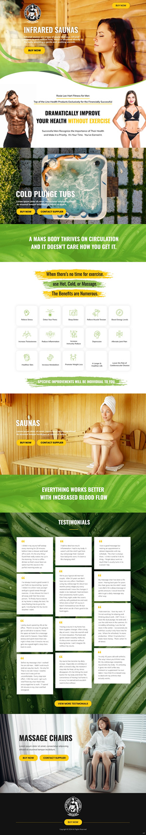 Web Design by pb for Rosie Lee Hart Fitness for Men | Design: #32102314