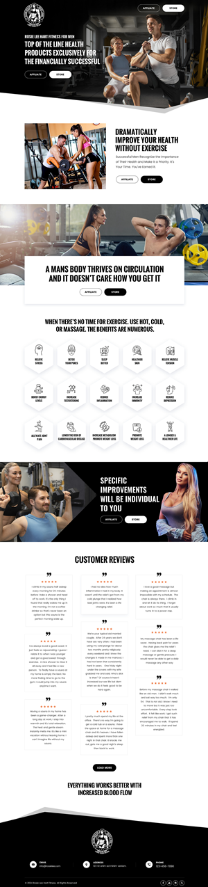 Web-Design von Sbss für Rosie Lee Hart Fitness for Men | Design: #32120849