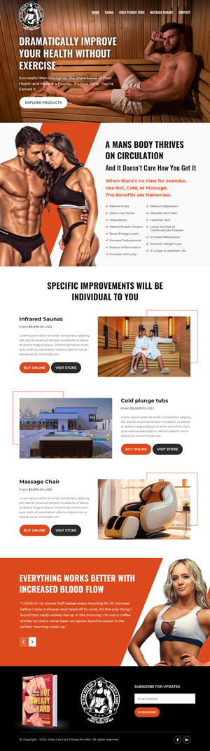 Web-Design von Starlyn DS für Rosie Lee Hart Fitness for Men | Design: #32092169
