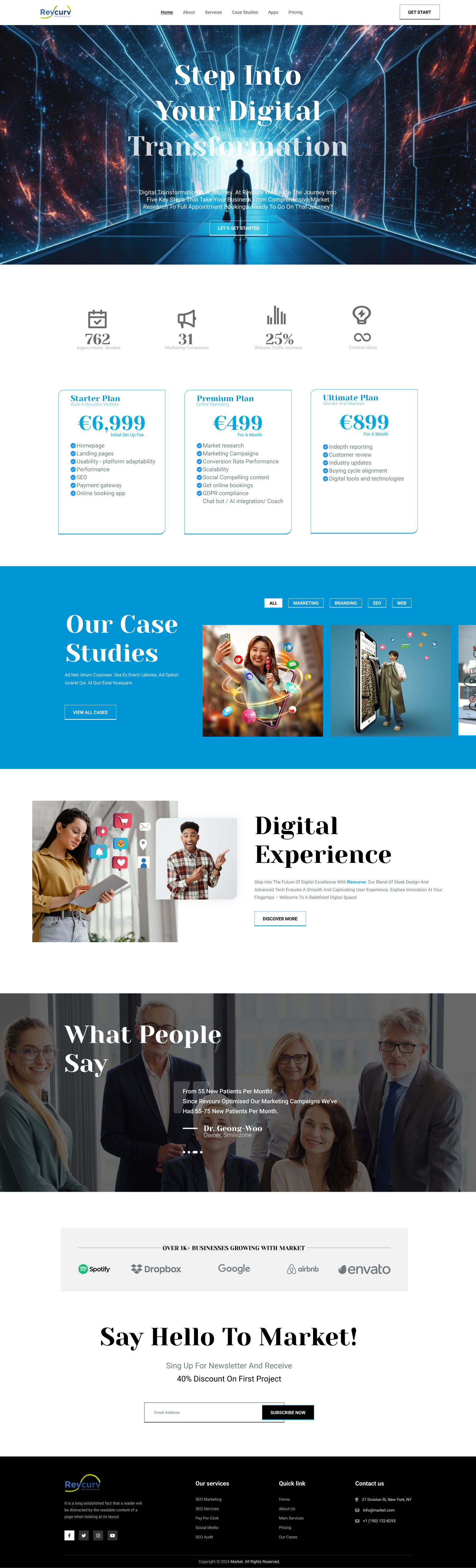 Web Design by AmithDesigns for Revcurv | Design #32106633