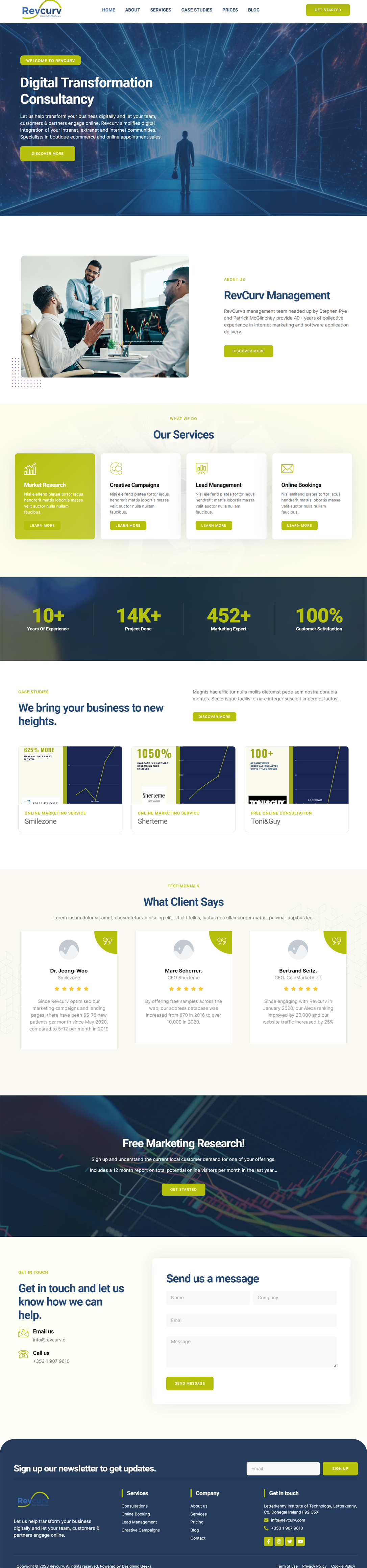 Web Design by WahDesign for Revcurv | Design #32105827