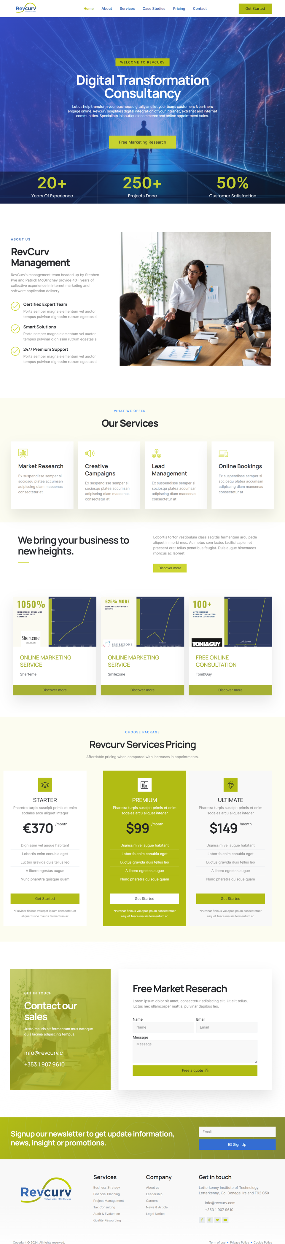 Web Design by WahDesign for Revcurv | Design #32124041