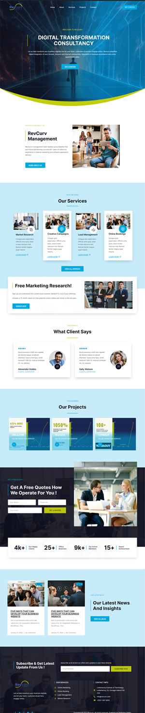 Web Design par WahDesign pour Revcurv | Design : #32137660